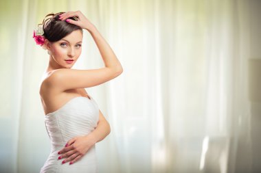 güzel gelin ona düğün gününde