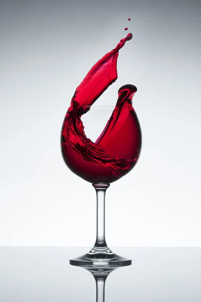 Spruzzi di vino rosso — Foto Stock