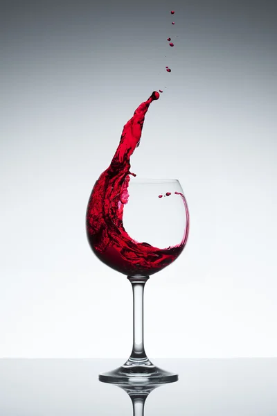 Spruzzi di vino rosso — Foto Stock