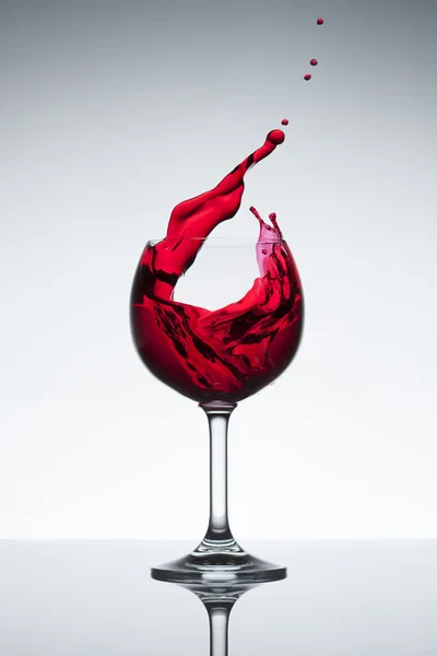 Spruzzi di vino rosso — Foto Stock