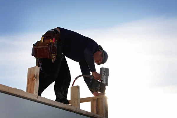 Trabajadores de la construcción — Foto de Stock