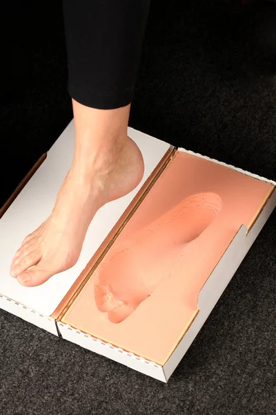 足部矫形器的测量 — 图库照片