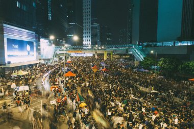 Hong Kong 2014 yılında şemsiye devrim