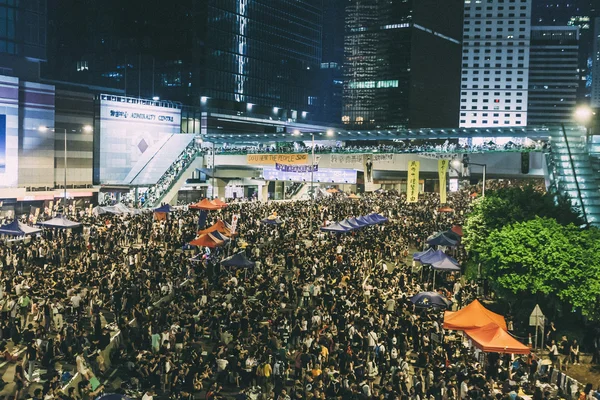 Rivoluzione degli ombrelli a Hong Kong 2014 — Foto Stock