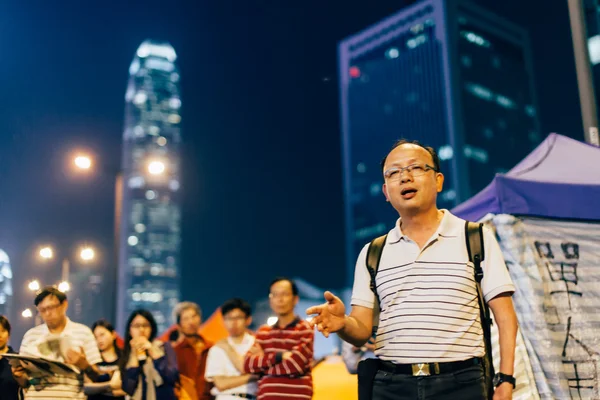 Paraply Revolution i Hong Kong 2014 — Stockfoto