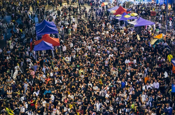 Hong 香港 2014 年伞革命 — 图库照片