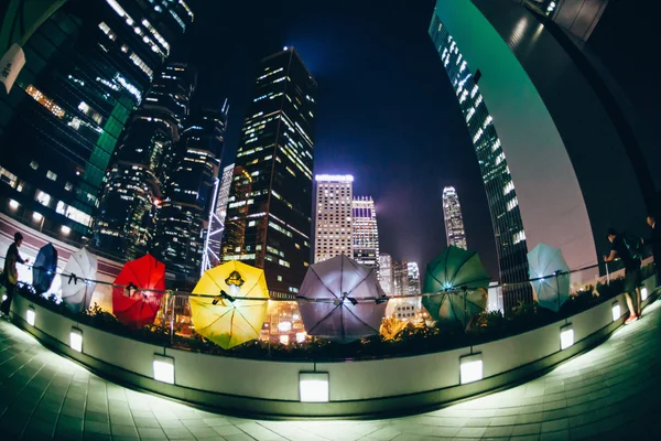 Revolución de los paraguas en Hong Kong 2014 — Foto de Stock