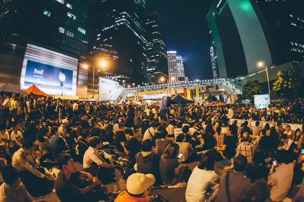 Зонтичная революция в Гонконге 2014 — стоковое фото