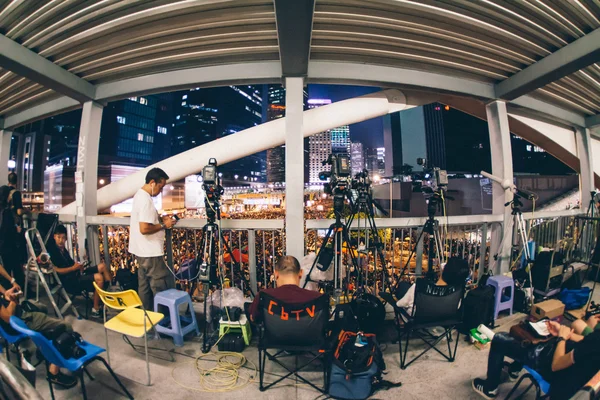 Rivoluzione degli ombrelli a Hong Kong 2014 — Foto Stock