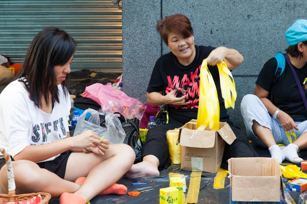 Pro-demokratikus tiltakozás hong kong 2014 — Stock Fotó