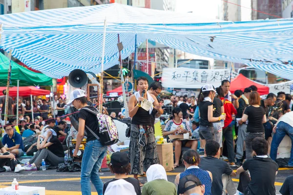 Prodemokratických protestů v hong Kongu roku 2014 — Stock fotografie