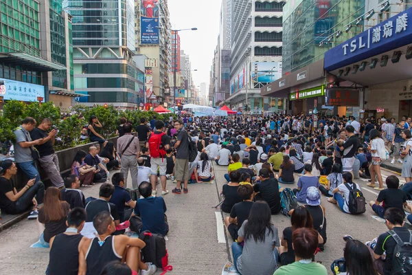 Prodemokratycznych protestów w hong Kongu 2014 — Zdjęcie stockowe