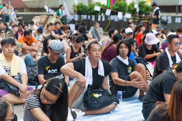 Protestation Pro-démocratie à hong kong 2014 — 图库照片
