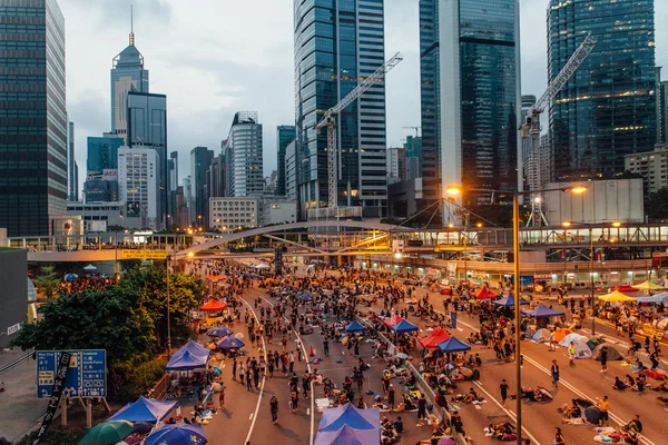 Parasol rewolucji w Hong Kong 2014 — Zdjęcie stockowe