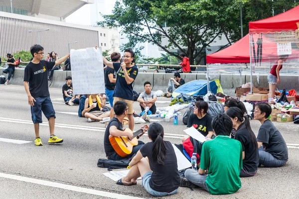 Зонтичная революция в Гонконге 2014 — стоковое фото