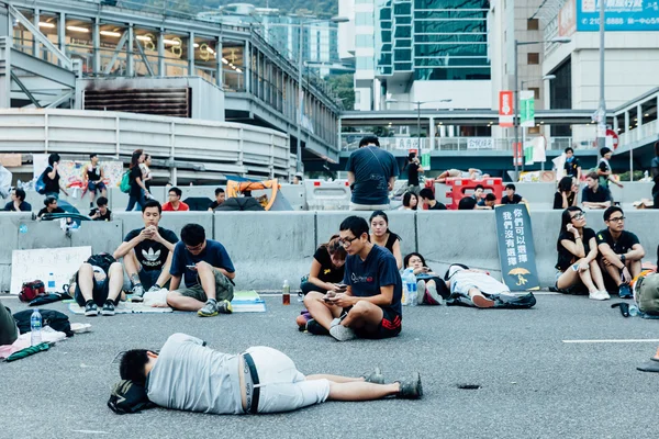 Hong 香港 2014 年伞革命 — 图库照片