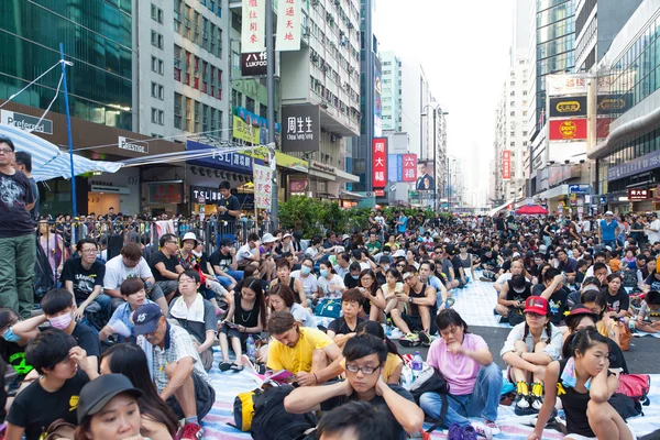 Hong Kong 2014 demokrasi yanlısı protesto — Stok fotoğraf