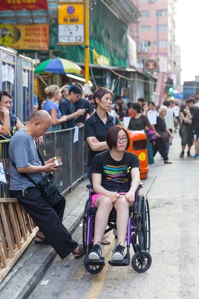 Prodemokratycznych protestów w hong Kongu 2014 — Zdjęcie stockowe