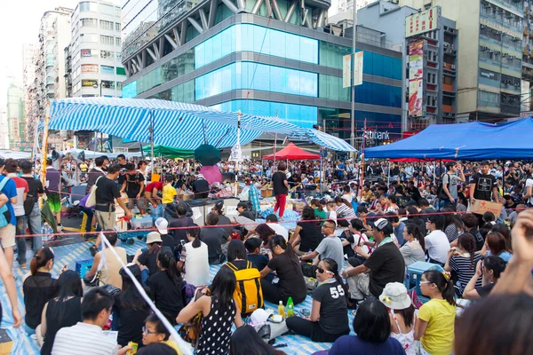 Protestation Pro-démocratie à hong kong 2014 — 图库照片