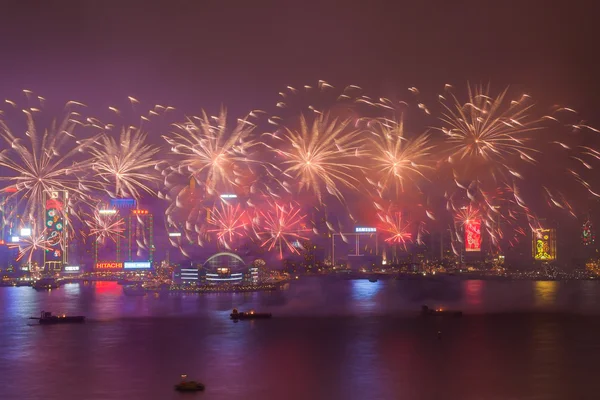 2015 Nouvel An chinois feux d'artifice — Photo