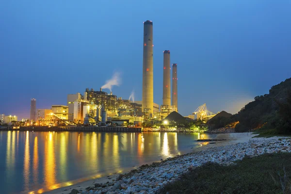 Power plant night Stock Photos, Royalty Free Power plant night Images |  Depositphotos