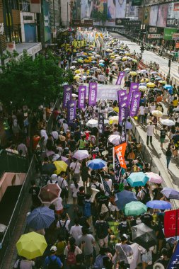 1 Temmuz protesto Hong Kong