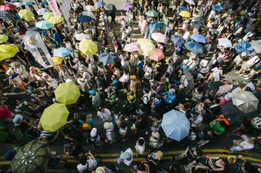 1 Temmuz protesto Hong Kong
