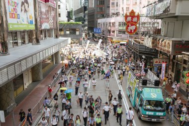 1 Temmuz protesto Hong Kong