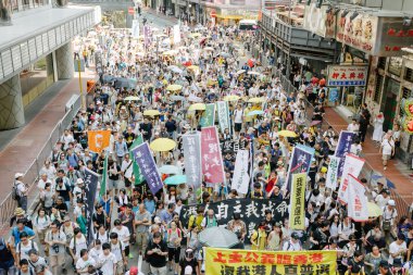 1 Temmuz protesto Hong Kong