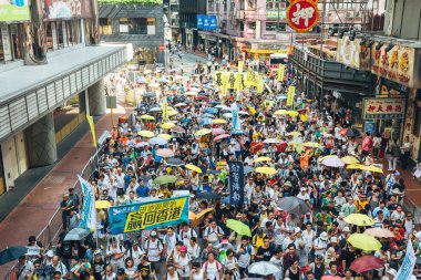 1 Temmuz protesto Hong Kong
