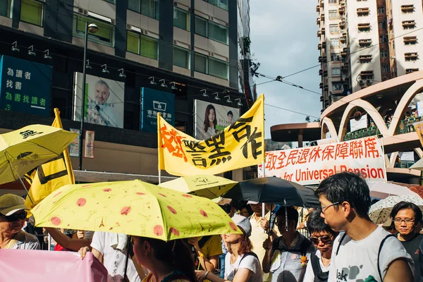 1. července Protest v Hong Kongu — Stock fotografie