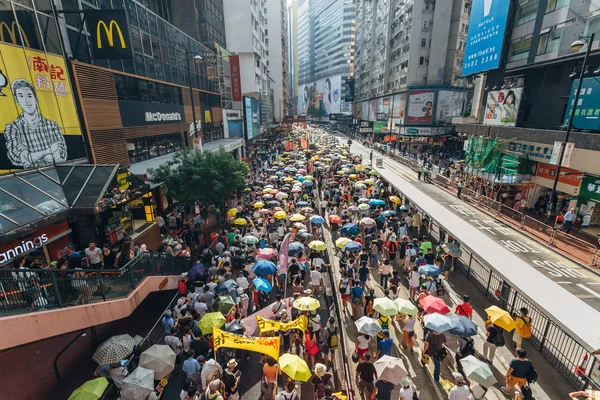 1. července Protest v Hong Kongu — Stock fotografie