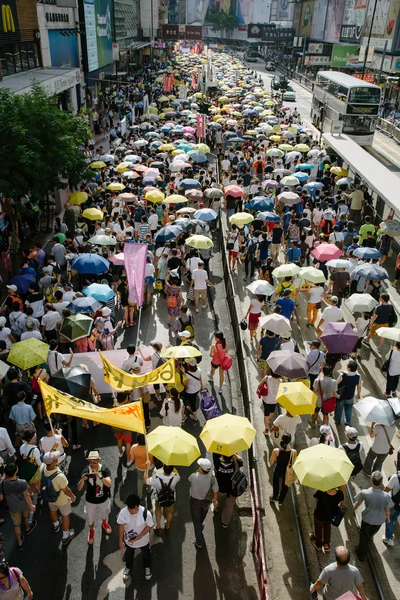 1. července Protest v Hong Kongu — Stock fotografie