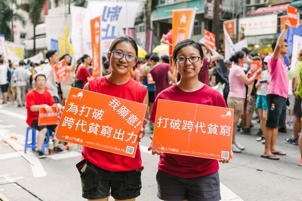 1 juli Protest i Hong Kong — Stockfoto