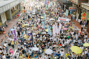 1 Temmuz protesto Hong Kong