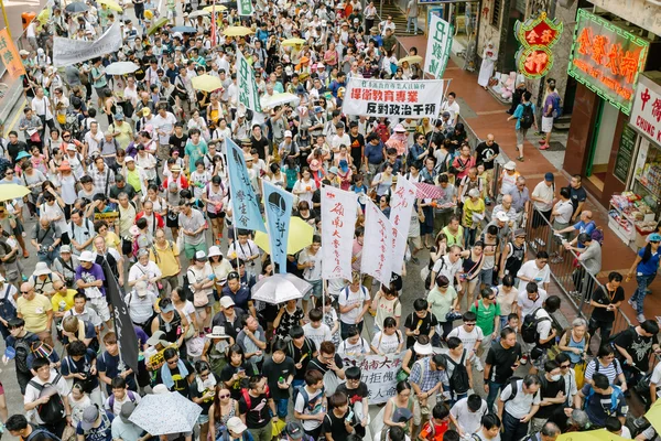 7 月 1 日抗议 Hong 本港 — 图库照片