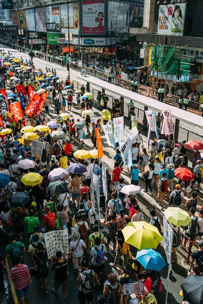 7 月 1 日抗议 Hong 本港 — 图库照片