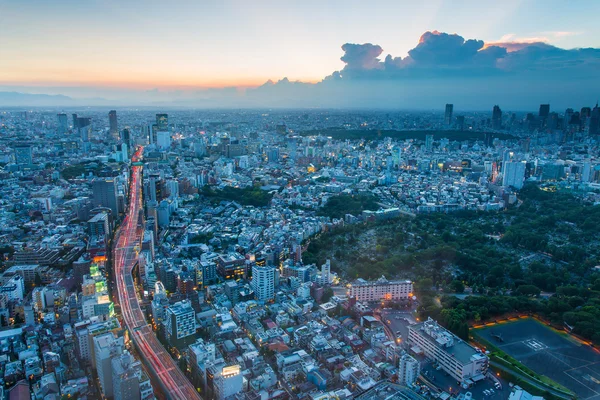 Tokyo Skyline Ansicht — Stockfoto