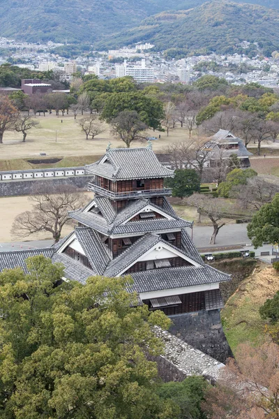 熊本城堡视图 — 图库照片