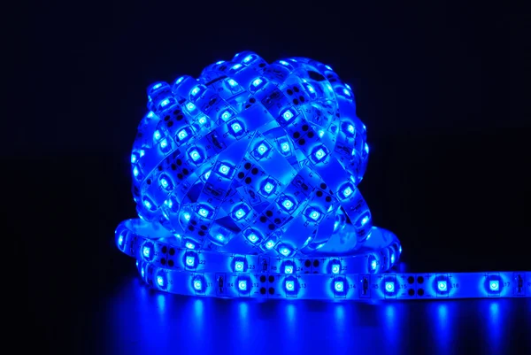 Blue led strip — Stock Photo, Image