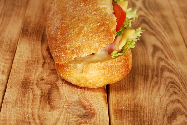 Part of big sandwich — Stock Photo, Image