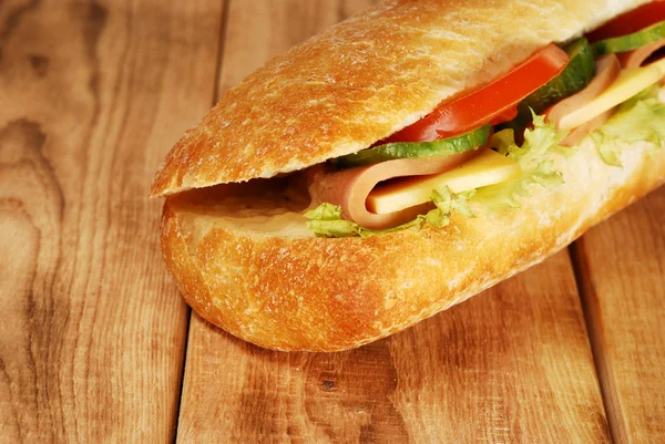 큰 샌드위치의 일부 — 스톡 사진