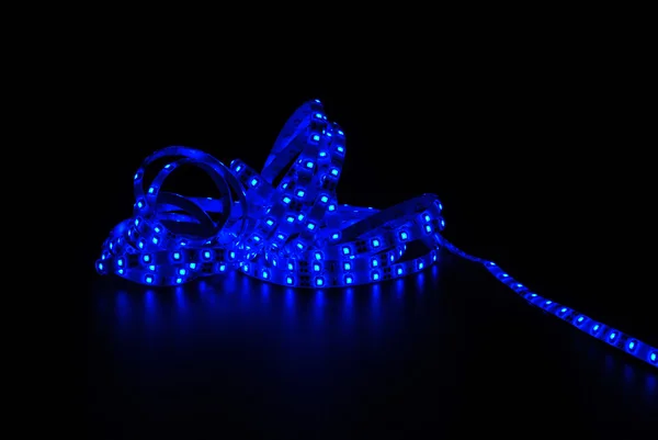 青い led ストリップ — ストック写真