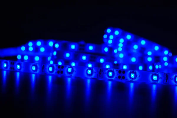 Blue Led stripe — Stock Photo, Image