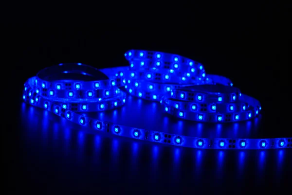 Blue Led stripe — Stock Photo, Image