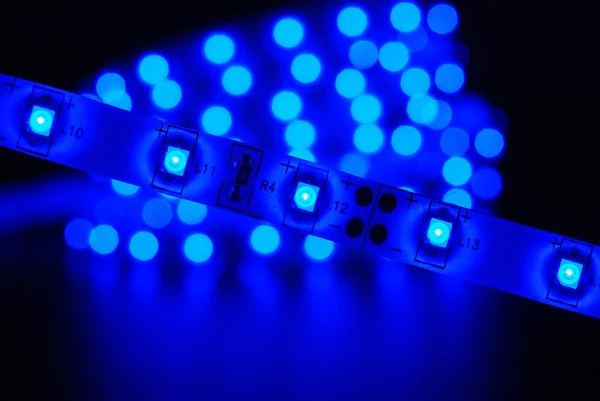 Listra LED azul — Fotografia de Stock