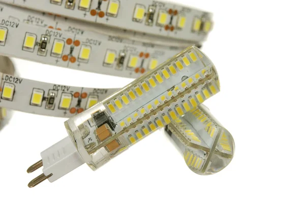 LED şerit ve lambalar — Stok fotoğraf