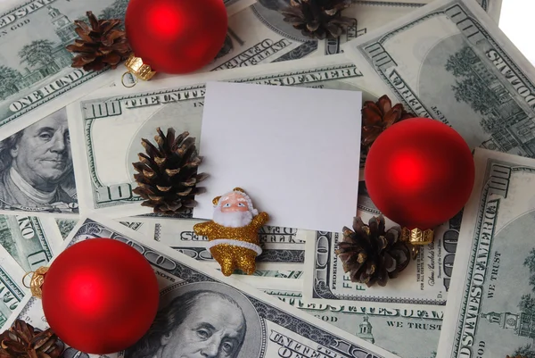 Santa with a cone — Stock Photo, Image