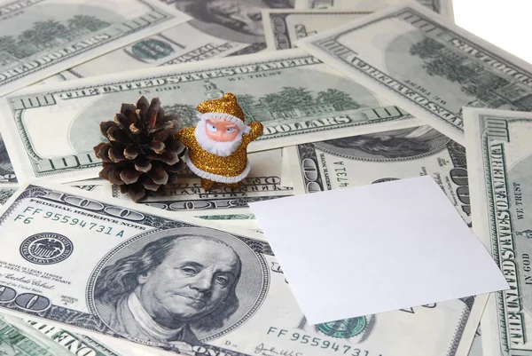 Santa with a cone — Stock Photo, Image