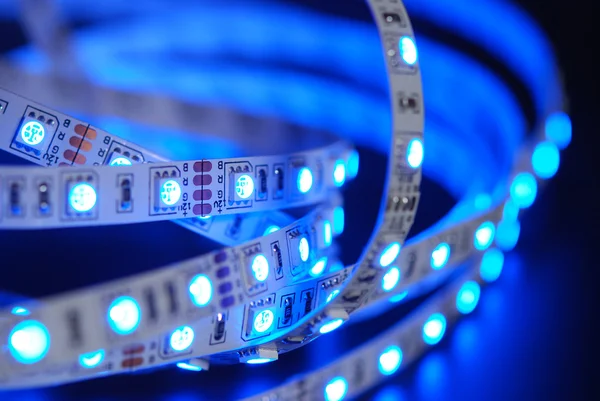 Zahrnuty led strip — Stock fotografie